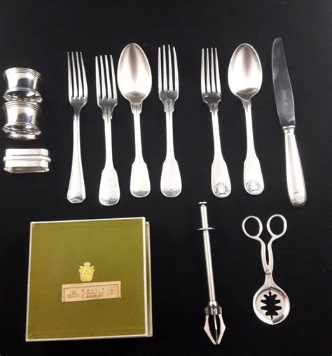 veilinghuis catawiki christofle cutlery  objects  pieces paristh  ste century