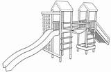 Jungle Gym Drawing Playground Drawings Slide Arundel Twin Climbing Coloring Frame Towers Getdrawings Swing Gif sketch template
