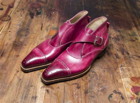 handgemaakte halfhoge gespschoenen dress shoes men mens leather boots leather shoes men