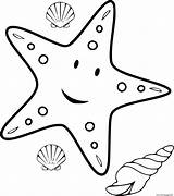 Coloriage Coquillages Star Shells Etoile Dessin Imprimer sketch template