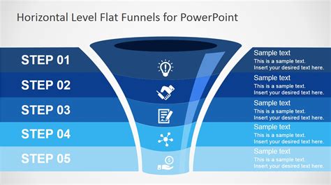 funnel shapes  powerpoint slidemodel