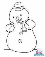 Brinquedos Doutora Brinquedo Dra Mcstuffins Coloring Chilly Snowman sketch template