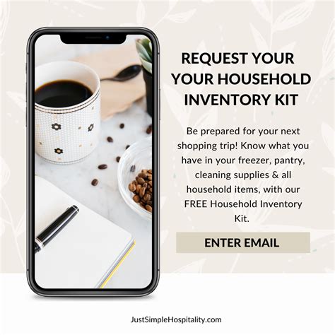 household inventory kit    simple hospitality