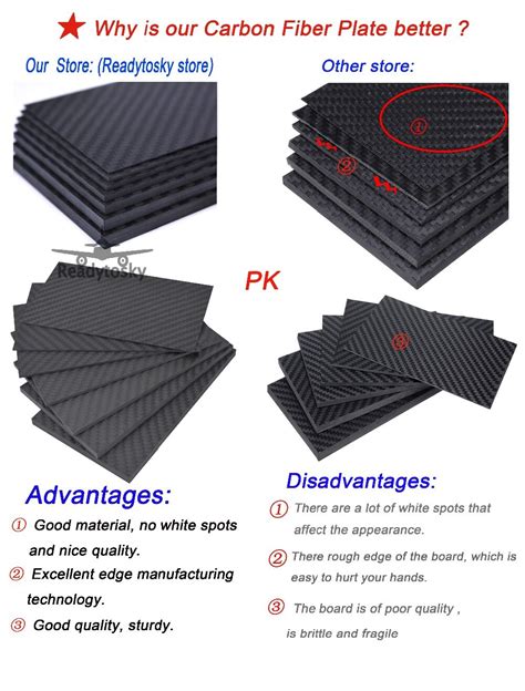 mm  mm real carbon fiber plaat panel lakens grandado