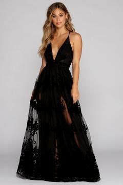 morgan formal flocked velvet dress elegant dresses  women elegant dresses black ball gown