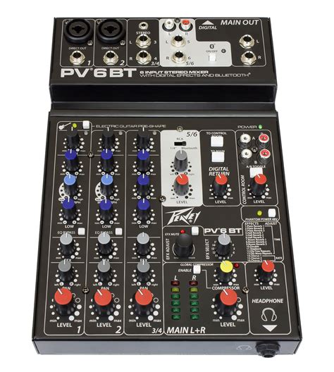 pv  bt  channel compact mixer  bluetooth peavey