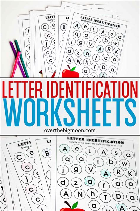 letter  identification worksheets letterworksheetnet