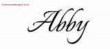 Abby Name Abbey Abbie Tattoo Designs Calligraphic Names Lettering Graphic Freenamedesigns sketch template