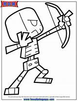 Minecraft Coloring Pages Skeleton Cartoon Zombie Printable Clipart Drawing Pigman Sheets Craft Color Horse Print Kids Book Online Draw Colouring sketch template