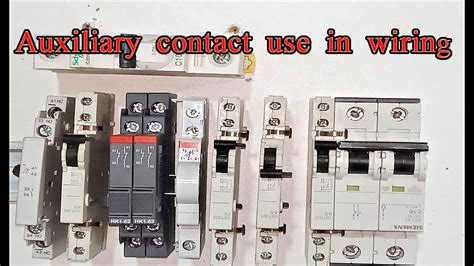auxiliary contact   industrial commercial wiring    aux contacts
