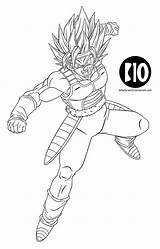Bardock Lineart Dokkan Dbz Ssj2 Goku Saiyan sketch template