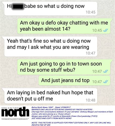 disgusting messages married father sent to girl 13 he wanted to meet