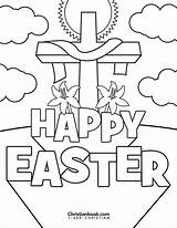Easter Coloring Pages Printable Cards Happy Print Printables Year Christian Church Christianbook Olds sketch template