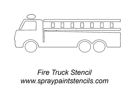 fire truck stencil bdays pinterest fire trucks stenciling