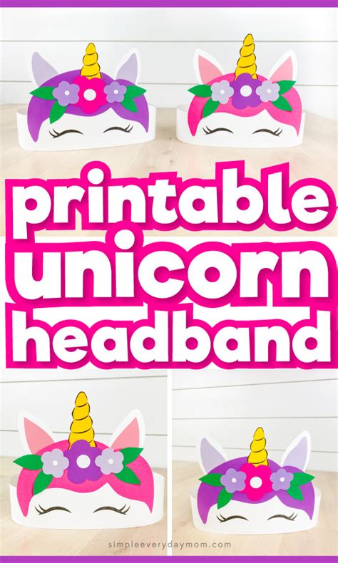 unicorn ears template kid craft coloring page unicorn ears unicorn