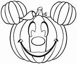 Coloring Pages Halloween Kids Pumpkin Mickey Monster sketch template