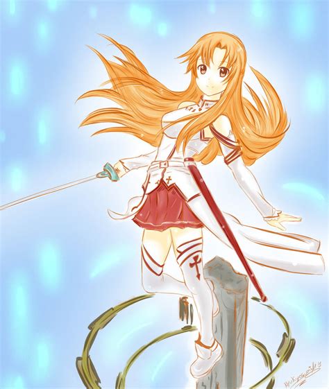 asuna yuuki sword art online by nyukyosumi213 on deviantart