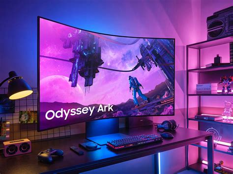 The 55 Inch Samsung Odyssey Ark Curved Gaming Screen Is A Total Game