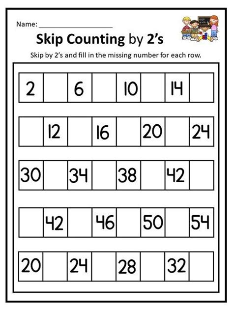 printable skip counting worksheets skip counting count  etsy