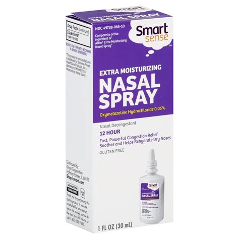 smart sense nasal spray extra moisturizing  oz shop