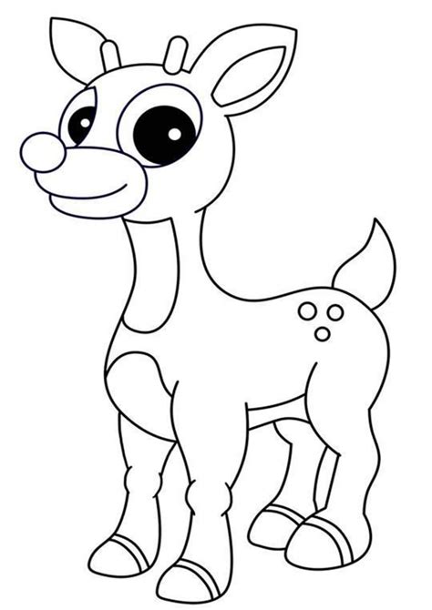 printable coloring pages rudolph  red nosed reindeer rudolph