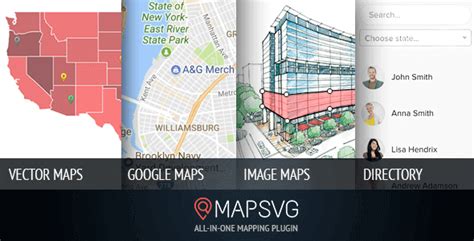 mapsvg  interactive vector maps floorplans  directory