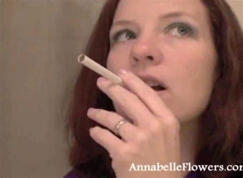Smoking Amateur Milf Annabelle Flowers Is Looking Sexy With A Cigarette