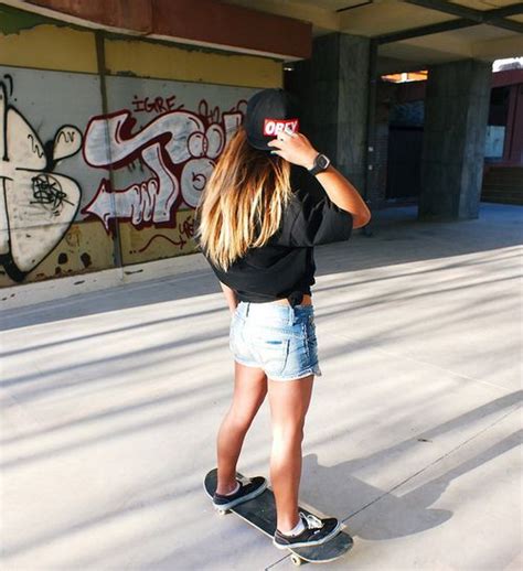 Street Skater Skate Street Hipster Fashion Girl Fashion Skater