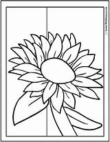 Sunflower Coloring Pages Printables Colorwithfuzzy sketch template