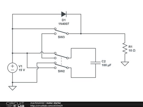 motor starter circuitlab