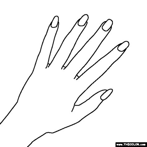 nails colouring pages