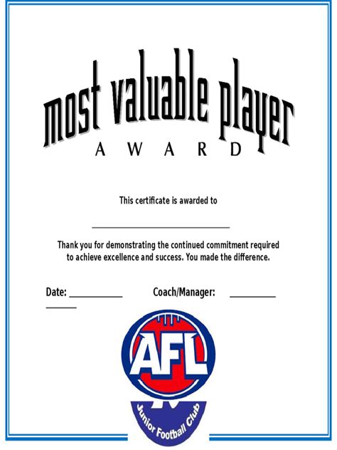 basketball awards certificate  examples format