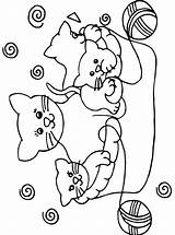 Katten Kleurplaat Kleurplaten Poezen Katze Poes Hond Poesjes Printen Uitprinten Malvorlage Kleurplatenenzo Regenboog Wol Bolletje Huisdieren Kleurplaatjes Honden Stimmen Verjaardag sketch template