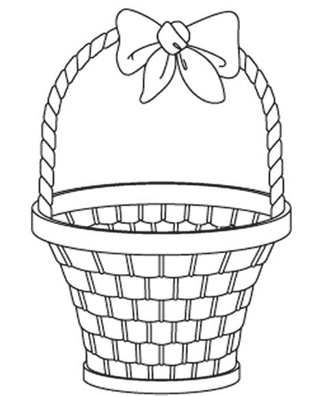 empty easter basket coloring page part