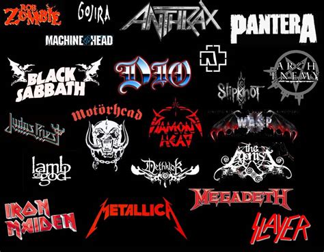 heavy metal bands logos  headbangers mm photo  fanpop