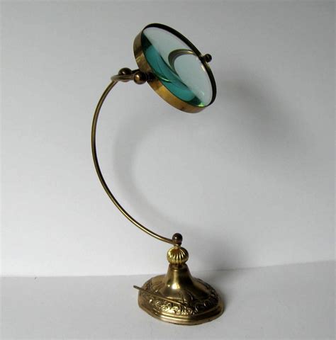 Vintage Desktop Brass Magnifying Glass 13 1 4 Tall