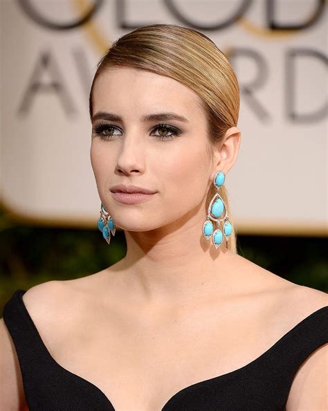 Belleza En Los Golden Globes 2014 Estilo De Emma Roberts Peinados