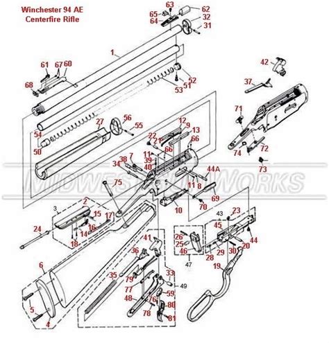 winchester  schematic winchester lever action rifles gun cases hunting rifles military