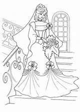 Dress Wedding Barbie Pages Coloring Getcolorings sketch template