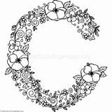 Letter Coloring Pages Floral Alphabet Letters Colouring Color Adult Getcoloringpages Pattern Printable Flowers Embroidery Designs Choose Board sketch template