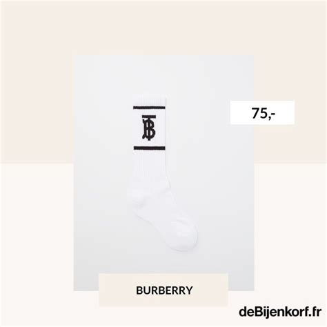 burberry chaussettes tb avec imprime logo de bijenkorf burberry chaussettes logos