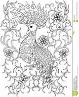 Coloriage Zentangle Vogel Illustartion Bloemen Kleurende Blumen Fleurs Oiseau Paon Farbtonseite Coloration Colorare Adulte Malvorlagen Disegno Uccello Volwassene Adulti Snail sketch template