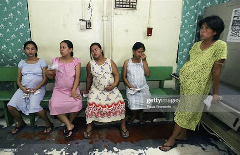 Pregnant Filipino Wait To Be Admitted In The Emergency Room At The