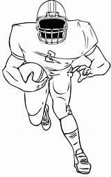 Football Coloring Jersey Nfl Color Pages Players Printable Drawing Sheets Player Getcolorings Getdrawings sketch template
