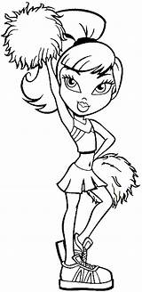 Cheerleading Coloring Pages Cheer Printable Outline Megaphone Template sketch template