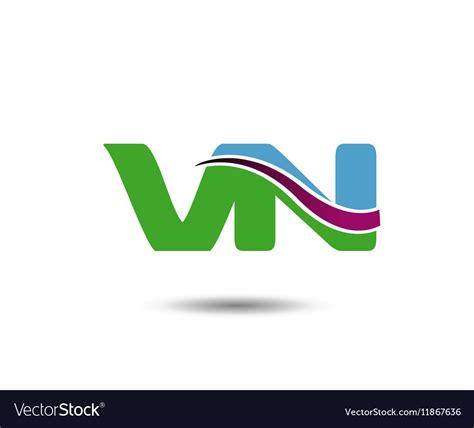 vn logo royalty  vector image vectorstock