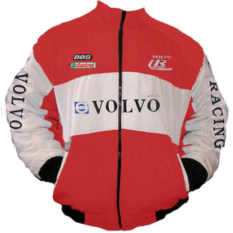 race car jackets volvo racing jacket red white