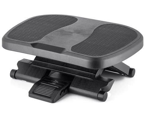 amazoncom  desk foot rest black footstool office ergonomic footrest adjustable angle