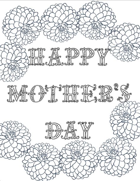 mothers day coloring pages png  file