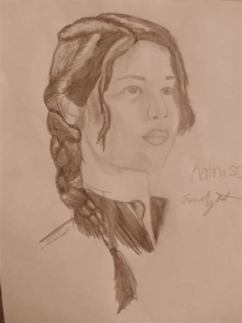 Drawing Of Katniss Everdeen The Hunger Games Photo